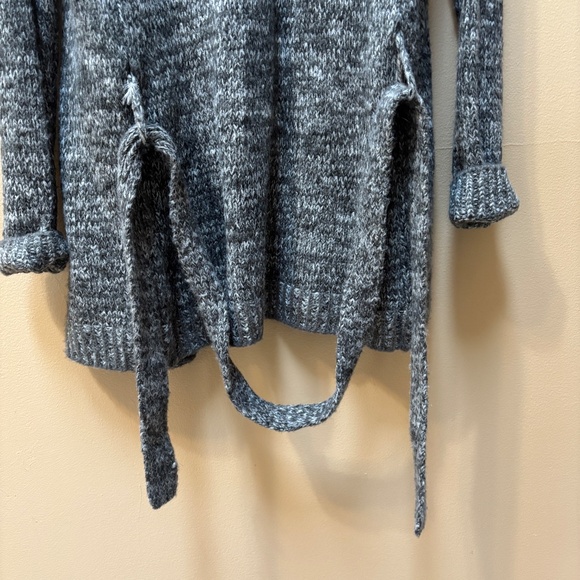 Gap Shawl Collar Tie Waist Black/White Cardigan Wrap Size XS NWT - Picture 7 of 9